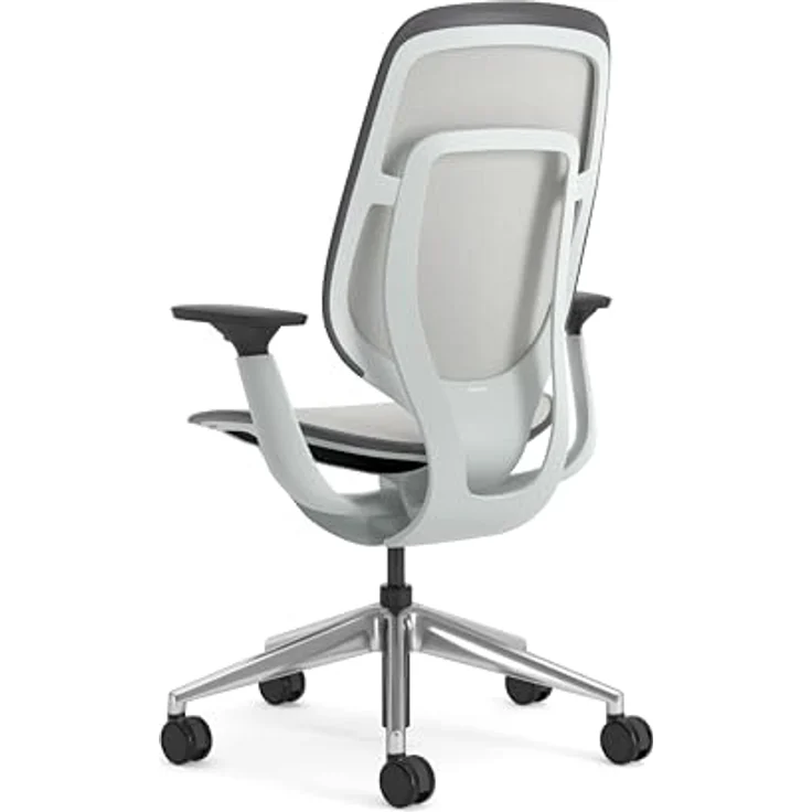 Karman Steelcase Ergonomischer Bürostuhl, höhenverstellbarer Stuhl mit Opaque Möwengrau Bezug – Bild 5