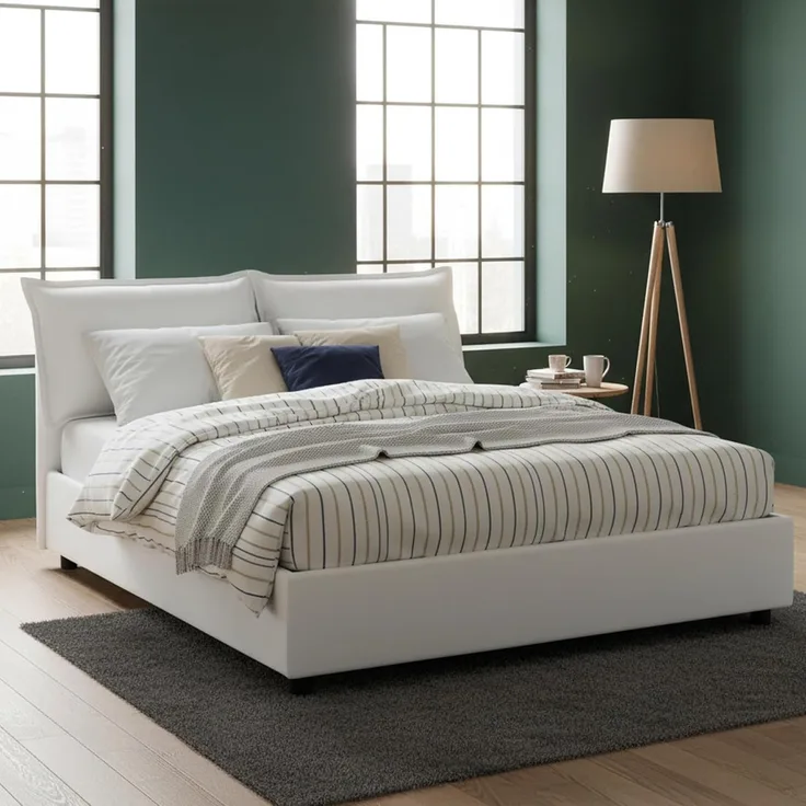 Talamo Italia - Festes Sofa Adriana, 2-Sitzer-Sofa, 100% Made in Italy, Wohnzimmersofa aus Stoff, mit Standard-Armlehnen, Cm 180x95h90, Grau