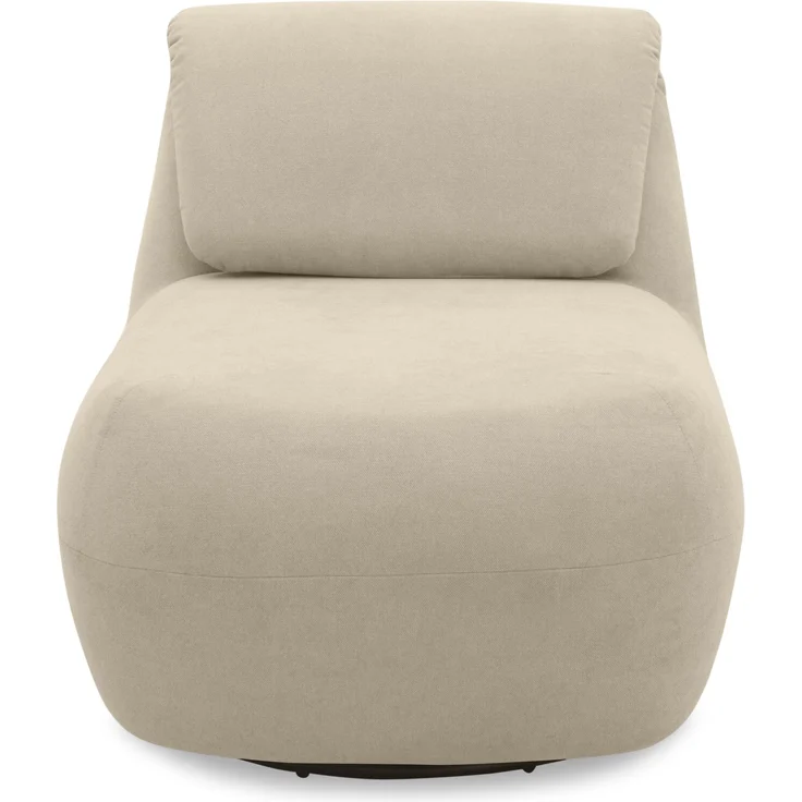 DOMO. collection Sessel 700024, Polstersessel, Drehfunktion, gepolsterte Rückenlehne, Rückenfunktion, Wippfunktion, Hochlehner, Polstergarnitur, 68 x 88 x 67 (BxTxH), beige – Bild 2