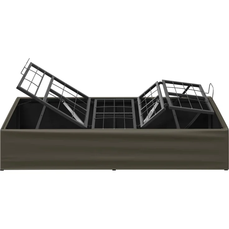 vidaXL Elektrisch verstellbares Bettgestell Grau 200 x 90 x 33,5 cm 42037297 – Bild 7