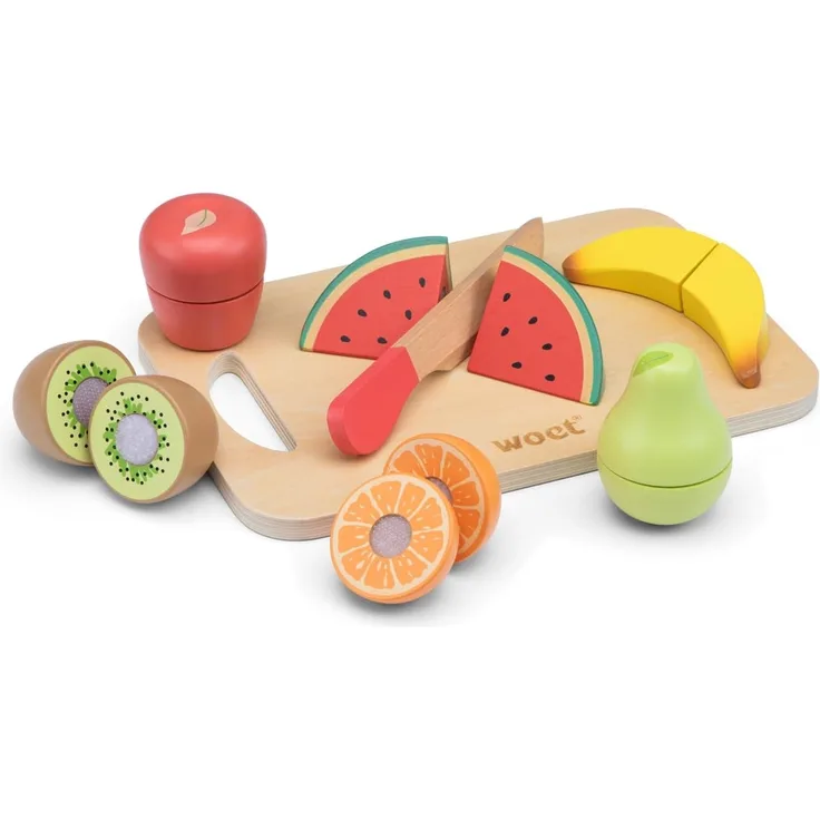 New Classic Toys - 10579 - Kinderrollenspiele - Schneideset Früchte mit Brettchen