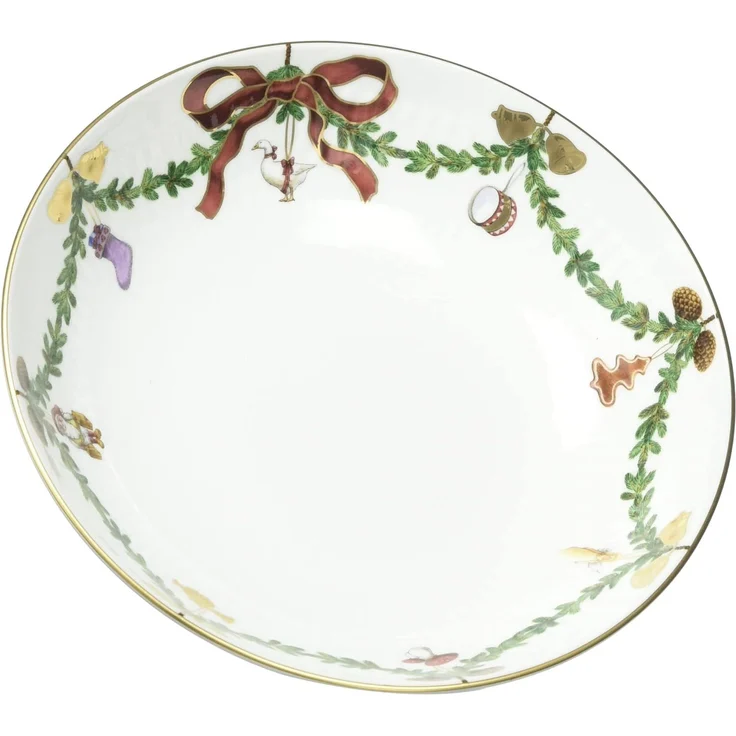 Royal Copenhagen Starfluted Christmas Schale auf Fuss – Bild 1