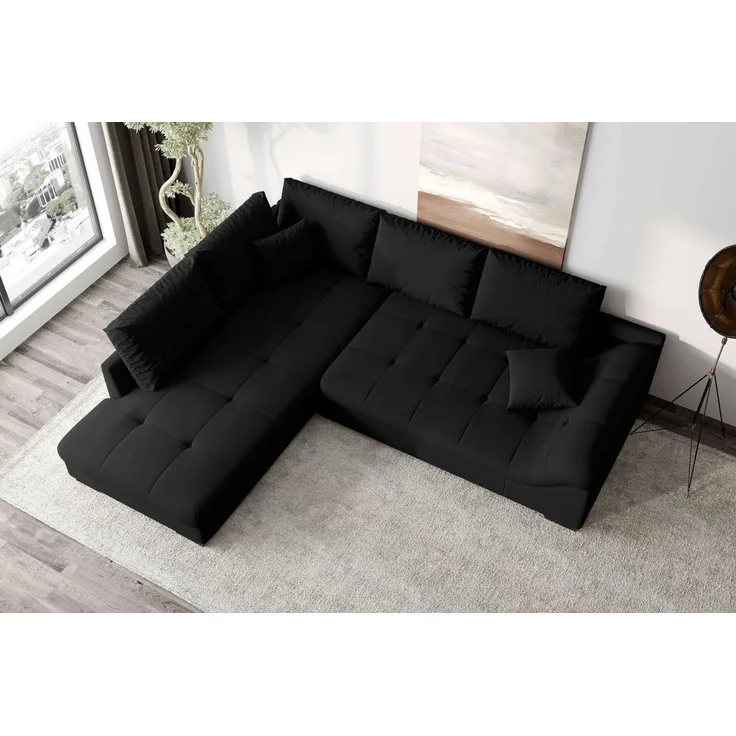 99rooms Ecksofa Terra, Sofa, L-Form, Inkl. 5 Rückenkissen, mit Rundumbezug, Wellenfederung – Bild 2