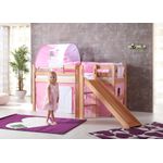 Spielbett Eliyas mit Rutsche und Textilset Vorhang, 1-er Tunnel und Tasche