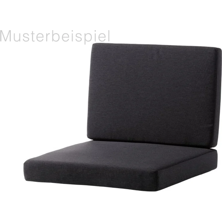 Sieger Lugo Rückenkissen wetterfestes Rückenkissen für Loungeset Lugo, Sunproof® Polypropylen Dunkelgrau, 61 x 8 x 42 – Bild 2