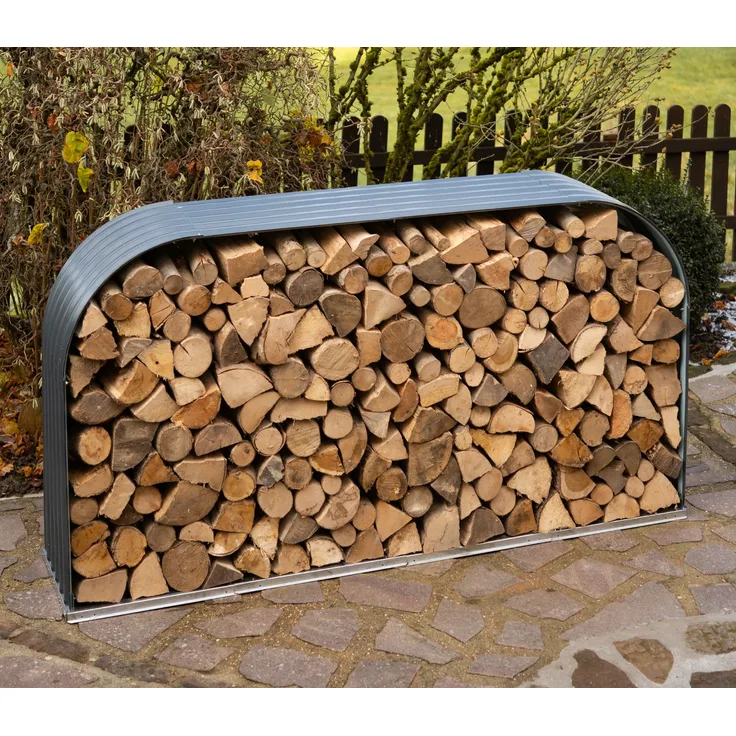 Westmann Stahl Kaminholzregal Hajo | Anthrazit |