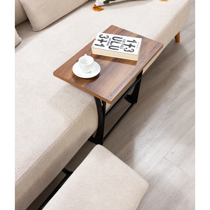 Sitzgruppe/Sofa Set - Wohnzimmergarnitur "Hortensia" 3+3+1-Beige/Orange – Bild 3
