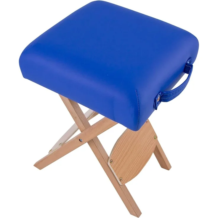 Quirumed Klapphocker aus Holz mit Sitz, rosa gepolstert, vielseitig einsetzbar, Beistelltisch, Fußstütze, Kunstleder, transportabel, bis 100 kg, 33 x 33 x 48 – Bild 6