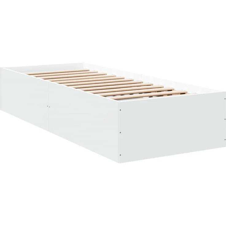 vidaXL Bodenbettgestell Weiß 80 x 200 cm Holzwerkstoff 3429541 – Bild 3
