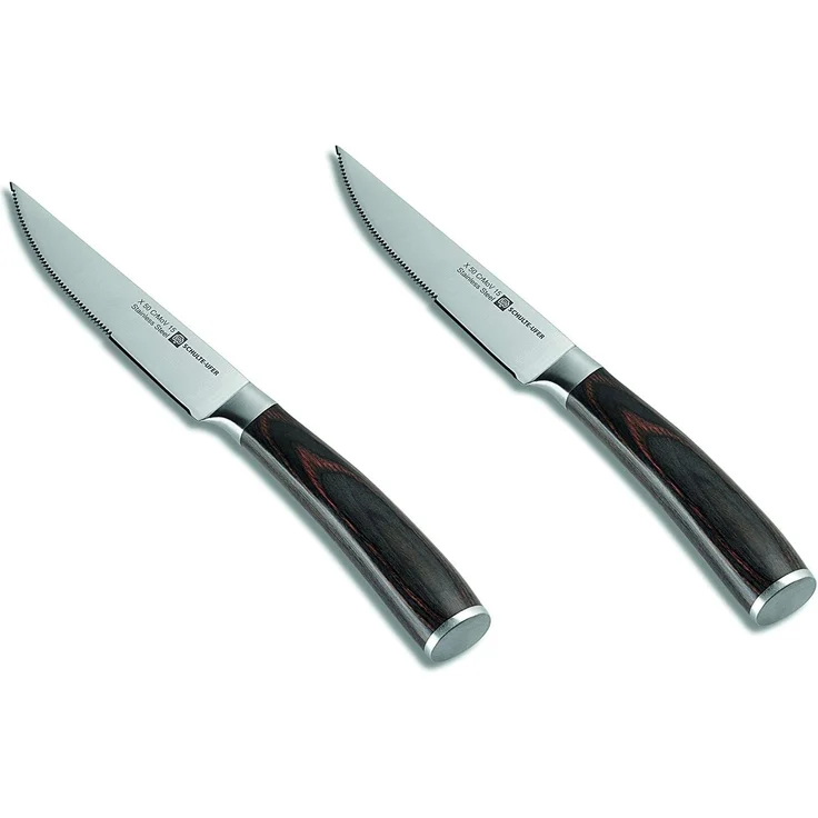 Schulte-Ufer Steakmesser-Set Riku 2-tlg, Fleischmesser, Messer, Klingenstahl, Schichtholzgriff, 61623 – Bild 1