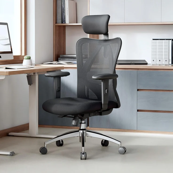 Sihoo Ergonomischer Stuhl M18, 130 x 74 cm, in Schwarz – Bild 16