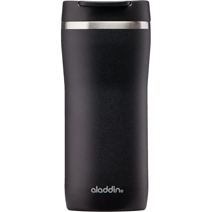 Aladdin 'Barista Mocca' Thermobecher, rostfreier Stahl, lava black, 350 ml