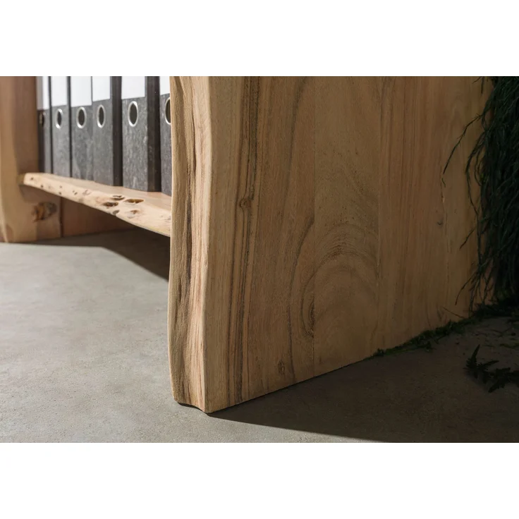 Regal Akazie 71x45x204 natur lackiert PURE ACACIA #111 – Bild 6