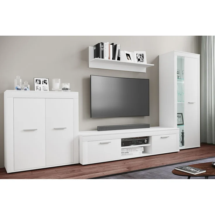 VCM Kommode & Sideboard Usilo 919851 Weiß H. 159 x B. 60 x T. 35 cm – Bild 3