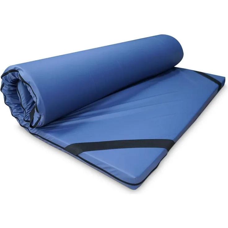 DUÉRMETE ONLINE Topper Viskoelastische Matratze, Blau 5 cm, wasserdicht, feuerfest und atmungsaktiv, milbendicht, antibakteriell, stressfrei, blau, 105x180