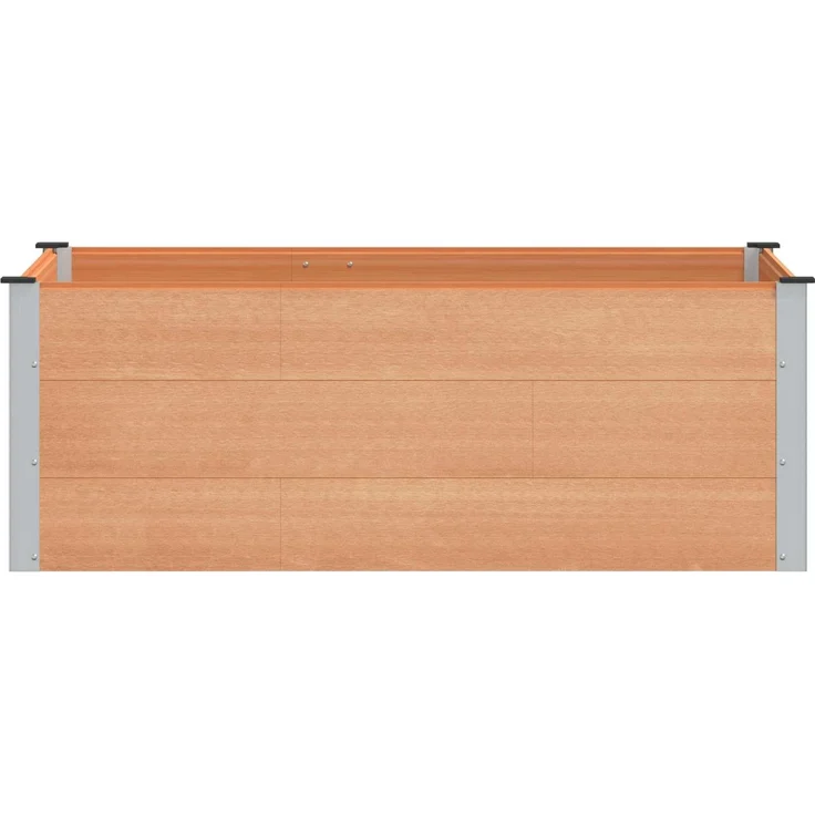 vidaXL Hochbeet Braun 150 x 100 x 54 cm WPC und Aluminium 42039002 – Bild 3