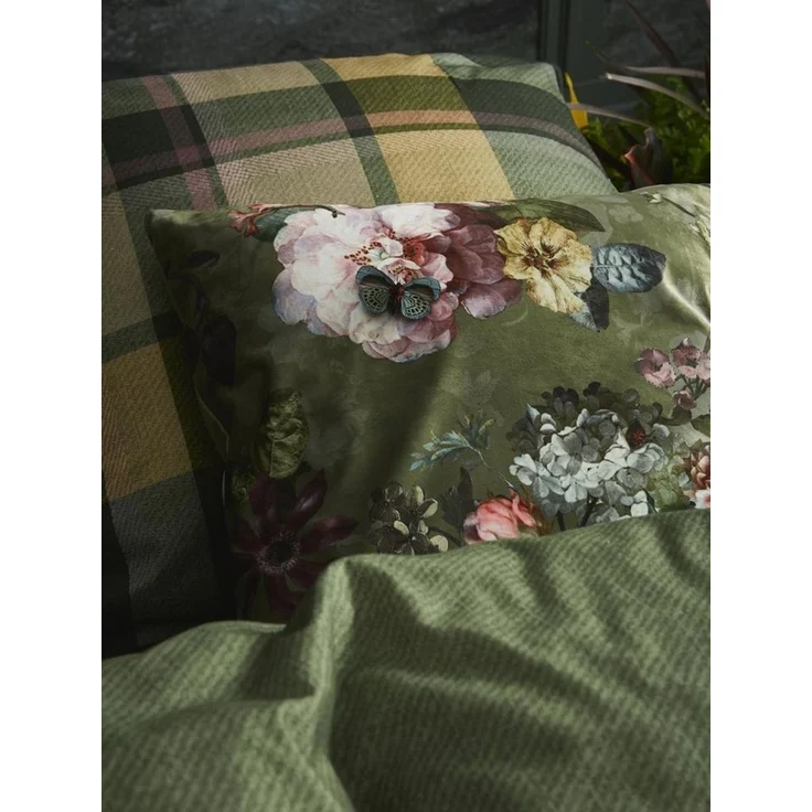 ESSENZA 'Fleur' Dekokissen, Polyester Moos, 50x50 cm – Bild 3