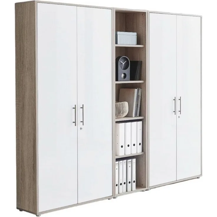 moebel-dich-auf Aktenschrank OFFICE EDITION (Set 10, Büroschrank abschließbar mit Metallgriffen) Made in Germany