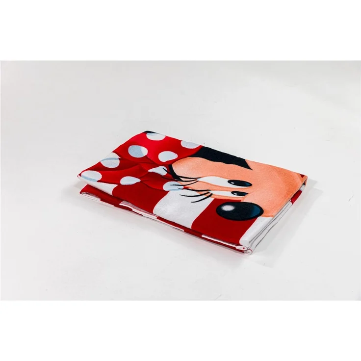 Disney Minnie Mouse Badetuch Strandtuch Kinder Handtuch Baumwolle 70x140 cm – Bild 2