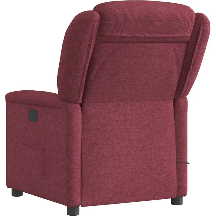 vidaXL Massagesessel Weinrot Stoff 4015609 – Bild 5