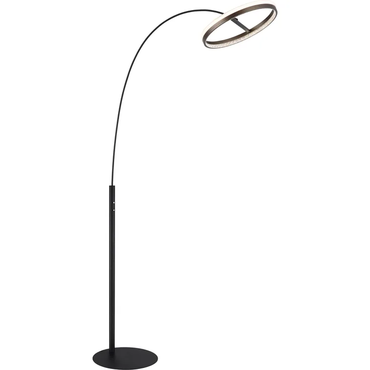 GLOBO LIGHTING Stehlampe DELLA, Dimmfunktion, Memoryfunktion, mehrere Helligkeitsstufen, LED fest integriert, warmweiß - kaltweiß, Stehlampe Wohnzimmer Schlafzimmer Flur Design-Leuchte
