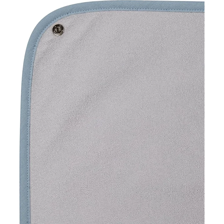 Sterntaler Frotteeauflage Wickeltisch zum Wechseln - Wickelauflagenbezug aus saugfähigem Baumwollfrottee - waschbar und wasserundurchlässig -Wickeltischauflagenbezug mit Druckknöpfen, blau – Bild 6