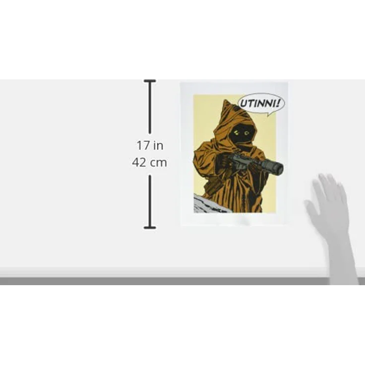 Komar Wandbild Star Wars Classic Comic Quote Java, Kunstdruck ohne Rahmen, 30 x 40 cm, hochwertiger Druck auf seidenmattem Fotopapier, für Kinderzimmer und Jugendzimmer – Bild 3