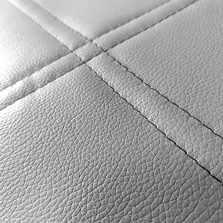 Homey Packung mit 6 gepolsterten Stühlen für Wohnzimmer, Esszimmer, grau, Modell Alva, Aluminium, 38,5 cm (B) x 40 cm (T) x 97 cm (H) – Bild 5