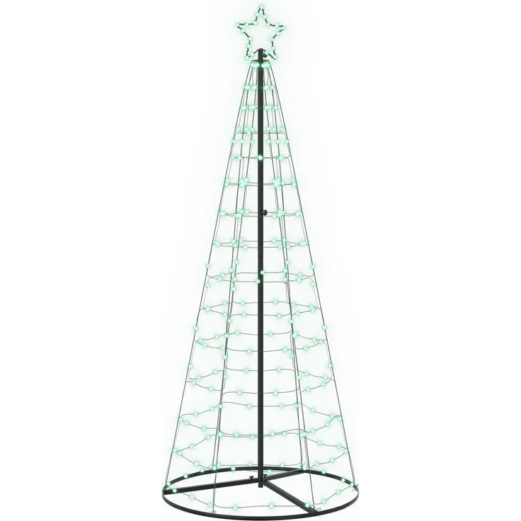 vidaXL LED-Weihnachtsbaum EKENAS 250 cm 300 LEDs RGB Stahl RGB 42050822 – Bild 2