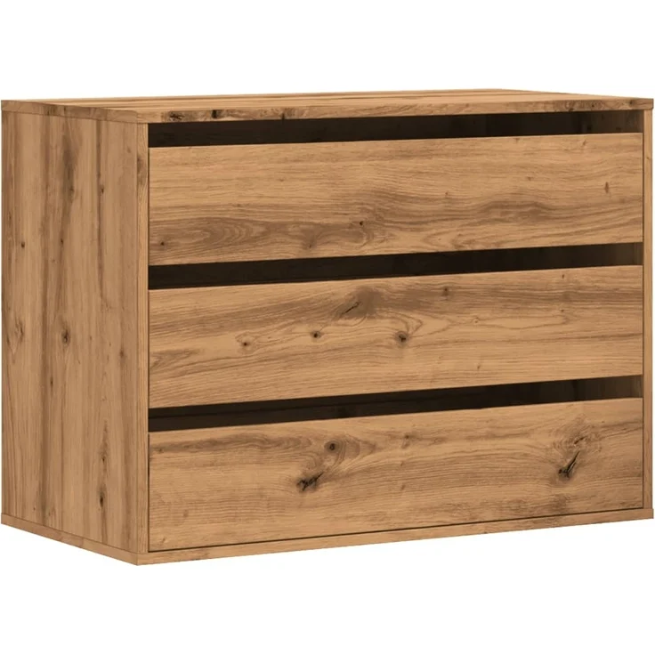 vidaXL Kommode Artisan-Eiche 80x41x58 cm Holzwerkstoff 852860 – Bild 1