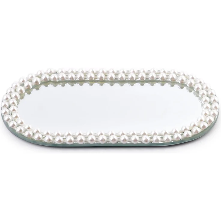 Dekoständer spiegel Mondex Margot Pearl 20x10x1 perlmutt 1pc – Bild 1