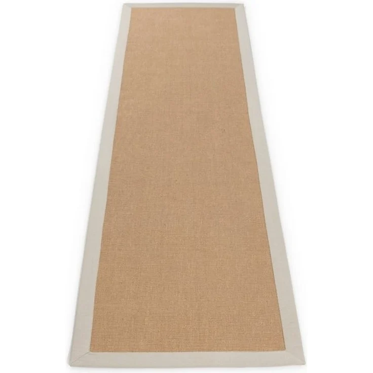carpetfine Läufer Sisal, rechteckig, Höhe: 5 mm, mit farbiger Bordüre, Anti Rutsch Rückseite – Bild 4