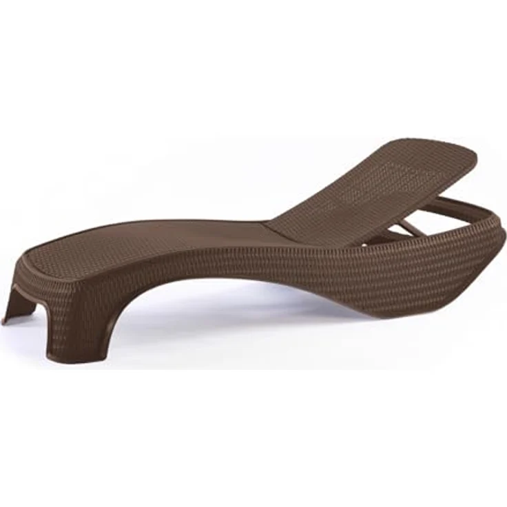 Keter Sonnenliege m287283, stapelbar mit 5 Positionen der Rückenlehne, Kunstharz, Atlantic Marron, 197 x 74 x 36 cm – Bild 1