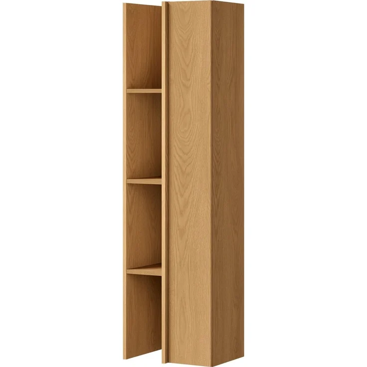 AX LIVING Varelo TV-Wände Eiche Carmel – TV-Board 230 cm hängend, Regal rechts – Bild 4