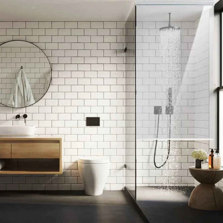 Relaxdays Duschrollo transparent – Bild 2