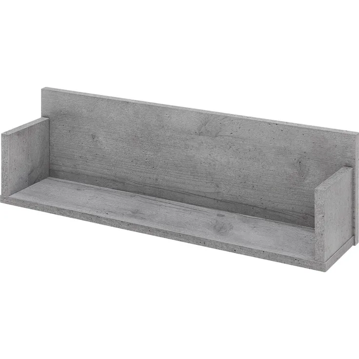 SCHILDMEYER Regal Wandboard Hängeregal Bücherregal 59,8 x 19,5 x 13,6 cm steingrau