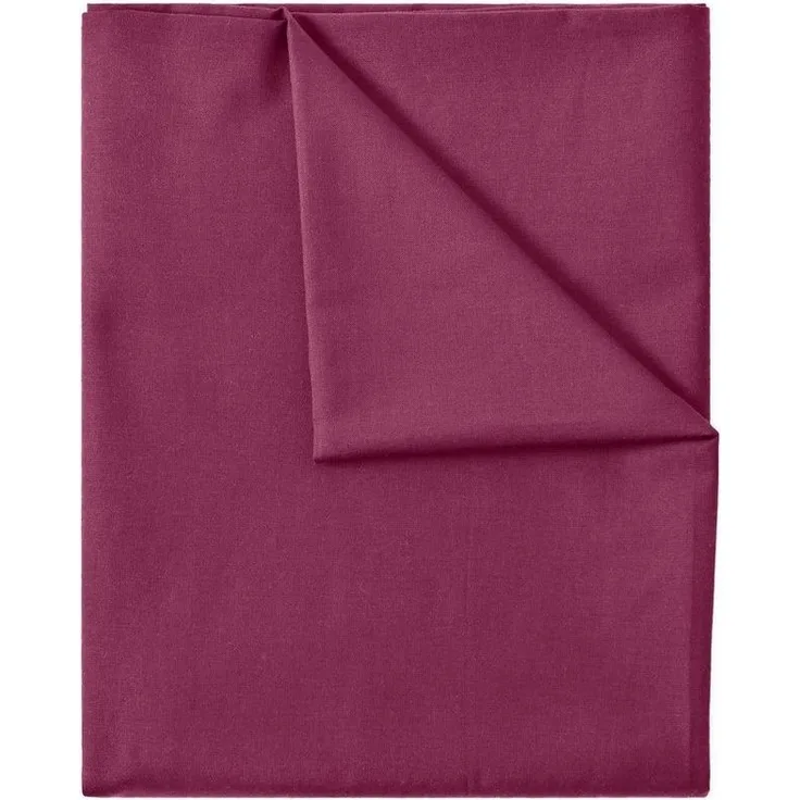 GREEN MARK Textilien Betttuch gewebtes Leintuch Betttuch, 100% Baumwolle, Gummizug: ohne, (1 Stück), weich und pflegeleicht, viele Variationen, 150x250 cm, Bordeaux rot