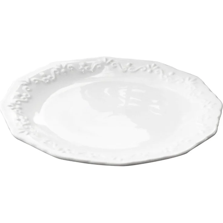 Chic Antique Teller Kuchenteller Dessertteller Provence Porzellan Weiß 63008501 – Bild 1