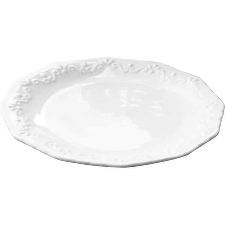 Chic Antique Teller Kuchenteller Dessertteller Provence Porzellan Weiß 63008501