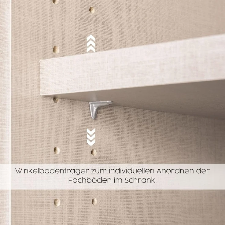 rauch Kleiderschrank, Schwebetürenschrank SUBITO, 2-türig, 1 Spiegeltüre, Alpinweiß, 136 x 197 x 61 cm – Bild 15