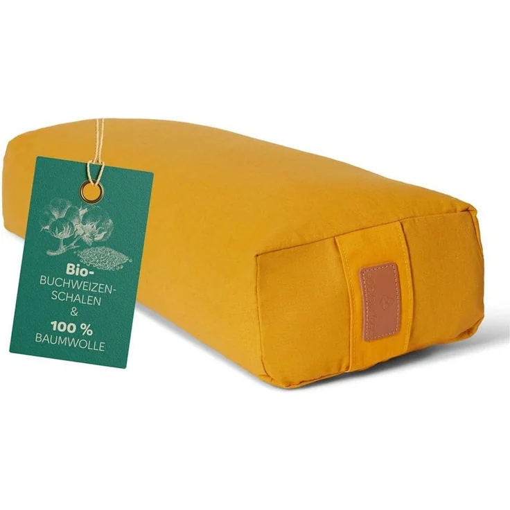 #DoYourYoga Yogakissen Yoga Bolster Paravati, gefüllt mit Bio-Buchweizenschalen,Yogakissen 67x22x13cm – Bild 5