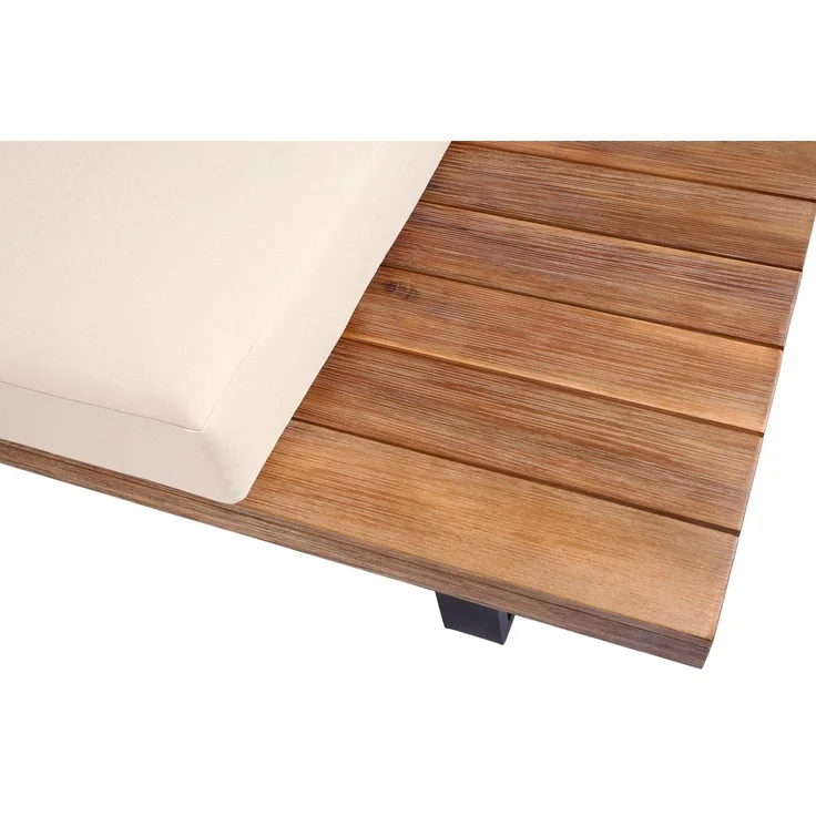 Garten-Garnitur HWC-H54, Spun Poly Akazie Holz MVG Alu ~ hellbraun, Polster beige – Bild 6