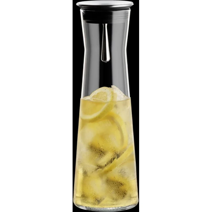 Bohemia Cristal 093 006 103 Simax Karaffe Ca. 1100 ml Aus Hitzebeständigem Borosilikatglas mit Praktischem Ausgießer Aus Edelstahl ''Indis'' – Bild 5
