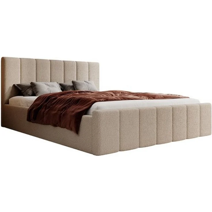 Compleo Polsterbett Boucle FLAV Stauraumbett, Doppelbett, Modern und Elegant (Slim, Designerbett), 120/140/160/180, Modern Schlafzimmer – Bild 3