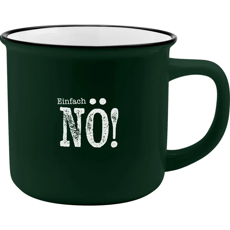 GRUSS & CO XL-Becher Motiv "Nö" | Lieblingsbecher aus Porzellan, Tasse mit Spruch, 55 cl, mit Geschenkbanderole | Geschenk lustig, Geburtstagsgeschenk | 74175 – Bild 1