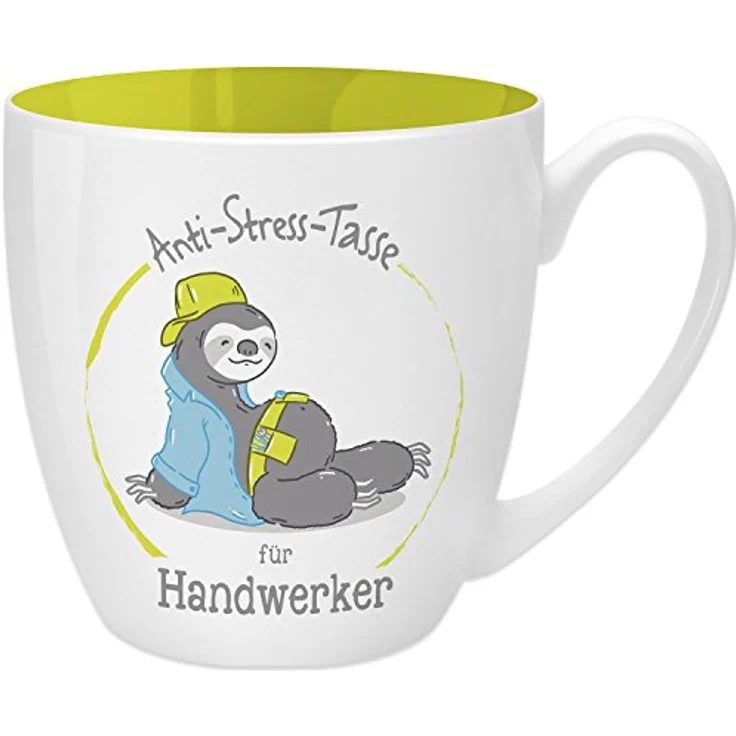 GRUSS & CO Anti-Stress-Tasse Motiv "Handwerker" | Tasse mit Spruch, 45 cl, New Bone China | Geschenktasse | 45490 – Bild 2