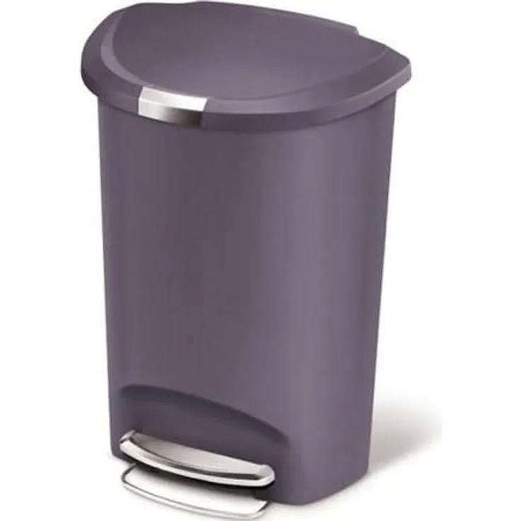 Simplehuman halbrunder Treteimer 50 l grau