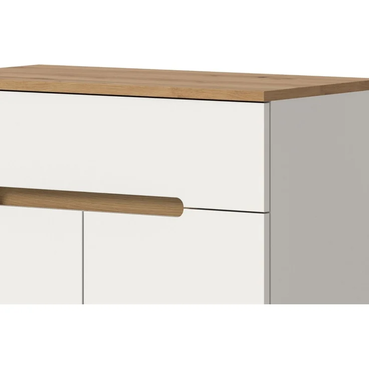 Garderobe Set 5-tlg. Cooper in weiß und Eiche 175 cm – Bild 3