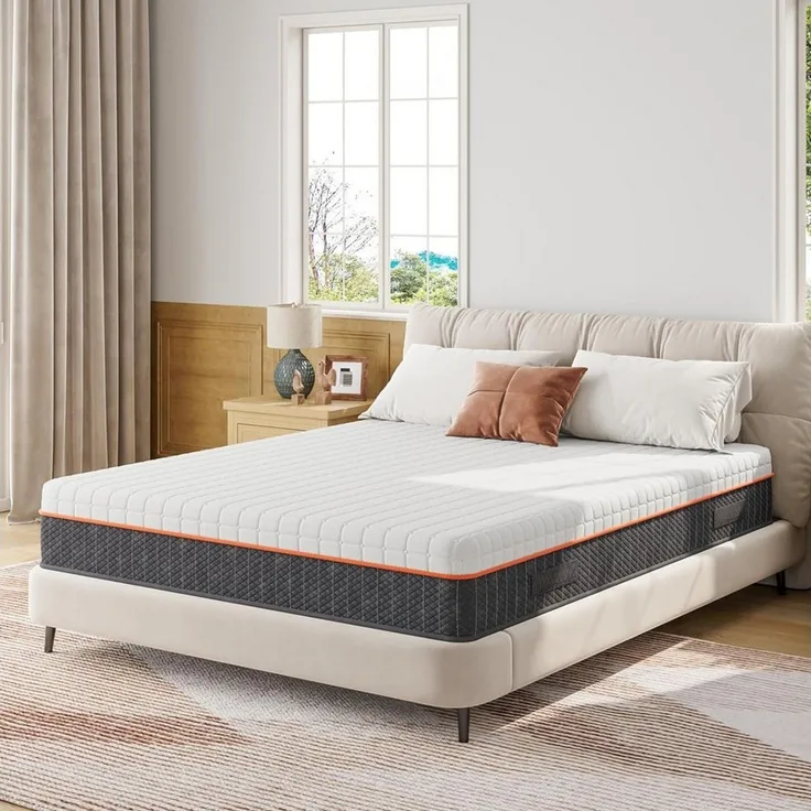 Kaltschaummatratze Ergonomischer 7-Zonen Matratze Mittelfest, Vesgantti, 26 cm hoch, 90x200 cm