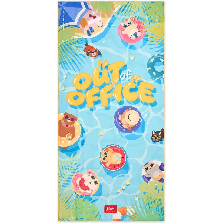 LEGAMI - Leichtes Strandtuch, Mikrofaser Strandtuch, Kompaktes Strandtuch, Sandbeständig, Schnell trocknend, Ultra-absorbierend, Platzsparendes Handtuch, 85 x 180 cm